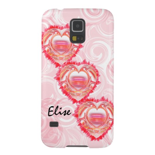 3つの対角線スタックハートカスタム Case-Mate iPhoneケース (裏面)