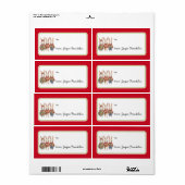 3つの小さなうさぎカスタムはギフトラベルから ラベル (フルシート)