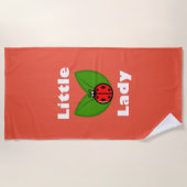 3つの小さなラディバグ – おしゃぶり ビーチタオル (正面)