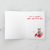 3つの小さな単語はKitten Valentine シーズンカード (内部)