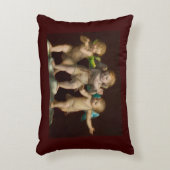 3つの小さな天使か天使 アクセントクッション (正面(垂直))