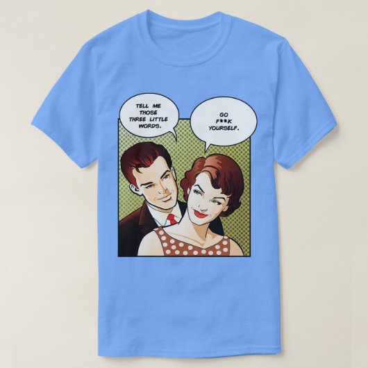 3つの小さな言葉が検閲された Tシャツ (デザイン正面)