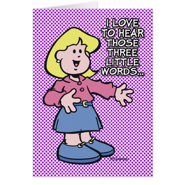 3つの小さな言葉… (正面)