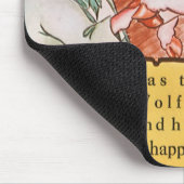 3つの小さな豚料理ウルフ、ヴィンテージ童話 マウスパッド (コーナー)