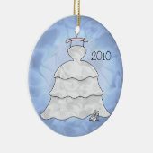 「3つの層タフタ」のオーナメント セラミックオーナメント (右)