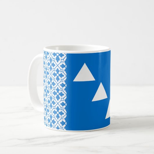 3つの山のポピュレースバッジのバーロニー コーヒーマグカップ (正面左)