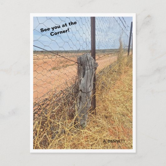 3つの州が交わるコーナーからの画像。 ポストカード (正面)