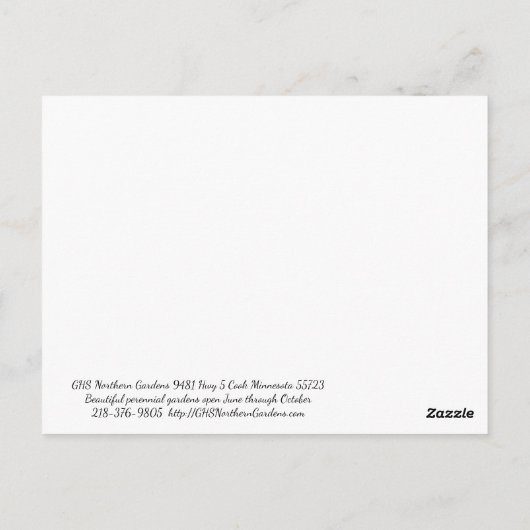 3つの庭園が出会う場所 ポストカード (裏面)