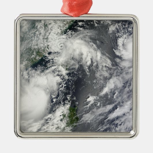 3つの強い嵐 メタルオーナメント (正面)