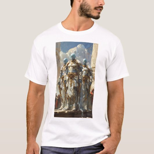 3つの強力なアヌンナキ神Tシャツ Tシャツ (正面)