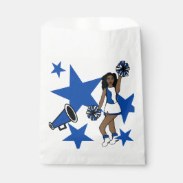 3つの応援カスタムホワイトフェイバーバッグブルー#1 フェイバーバッグ