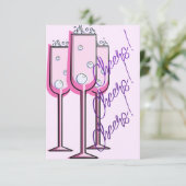 3つの応援バチェロレッテ招待状 招待状 (スタンド正面)