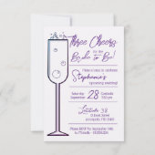 3つの応援バチェロレッテ招待状 招待状 (裏面)