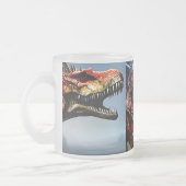 3つの恐竜の品種、霜の付いたマグカップ フロストグラスマグカップ (左)