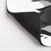 3つの愛らしいパフフレンドリーィンが泳ぐ漫画 マウスパッド (コーナー)