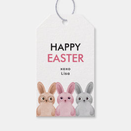 3つの愛らしいベビーハッピーイースター ギフトタグ