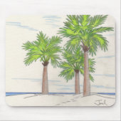 3つの手のひら口 マウスパッド (正面)