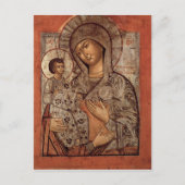 3つの手を持つ賛美ヴァージンのアイコン ポストカード (正面)