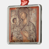 3つの手を搭載する賛美されたヴァージンのアイコン メタルオーナメント (左)
