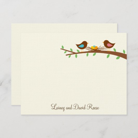 3つの新しいエッグフラットサンキューカード サンキューカード (正面/裏面)