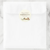 3つの新しい卵の好意ステッカーまたはギフトラベルステッカー ラウンドシール (バッグ)