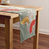 3つの春ファン ショートテーブルランナー (インサイチュ)