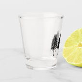 3つの木のショットガラス ショットグラス (左)