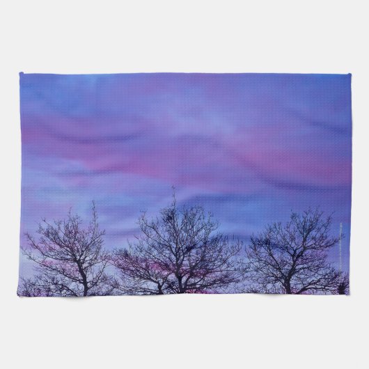 3つの木の上 キッチンタオル (横)