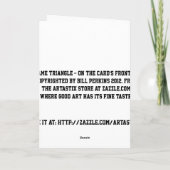 3つの格言の挨拶状 カード (裏面)