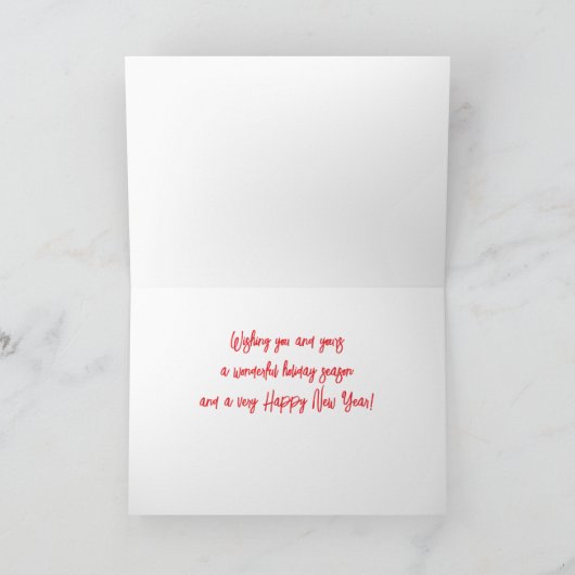 3つの格言クリスマスカード挨拶かわいい サンキューカード (内部)