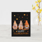 3つの格言ハッピー感謝祭秋秋Gn カード (黄色い花)