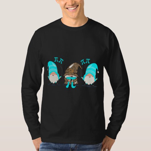 3つの格言ハッピーPi日Math lovers先生Math Tシャツ (正面)