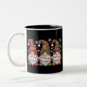 3つの格言バッファロープレイドレッドクリスマス ツートーンマグカップ (左)