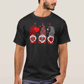 3つの格言ホールディングヒョウハートレッドライドバレン Tシャツ
