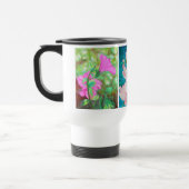 3つの水彩画の花 トラベルマグ (左)
