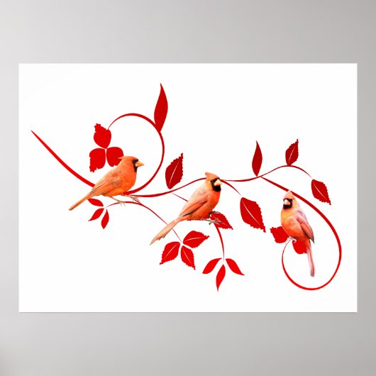 3つの深紅色ポスター ポスター (正面)