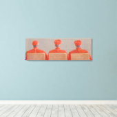 3つの深紅色2010 キャンバスプリント (インサイチュ (ウッドフロア))