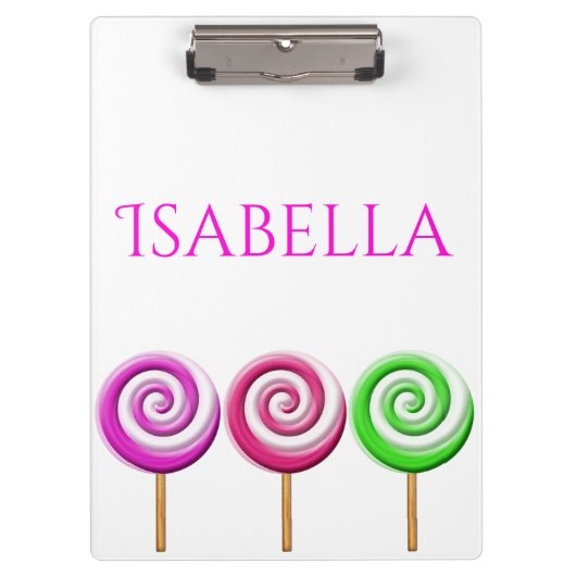 3つの渦巻き状ポップクリップボード クリップボード (正面)