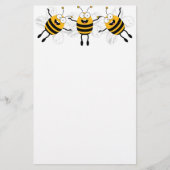 3つの漫画の蜂 便箋 (正面)