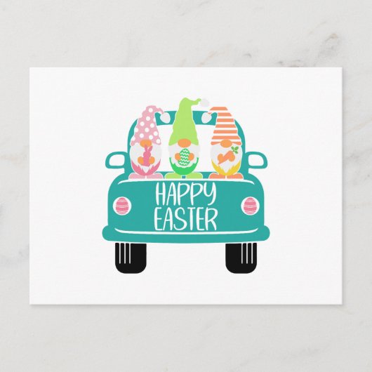 3つの漫画イースター格言フレーズ引用文カリグラフ ポストカード (正面)