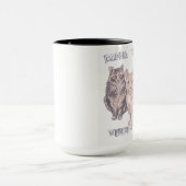 3つの猫ちゃんのマグ マグカップ (中央)