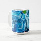 3つの球の瓶のマグ コーヒーマグカップ (正面左)