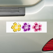 3つの甘い花 バンパーステッカー (車上)