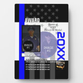 3つの画像と9つのテキスト行で独自のデザインを作成 フォトプラーク (正面)