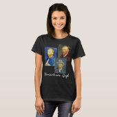 3つの異なるフィンセント・ファン・ゴッホの自画像 Tシャツ (正面フル)