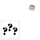 3つの疑問符 ラバースタンプ (押印)