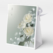 3つの白いバラ/金ゴールドトリム フェイバーボックス (裏面サイド)