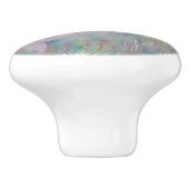 3つの白い蘭のセラミックノブ セラミックノブ (側面)