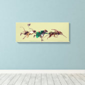 3つの盲目のネズミ キャンバスプリント (インサイチュ (ウッドフロア))