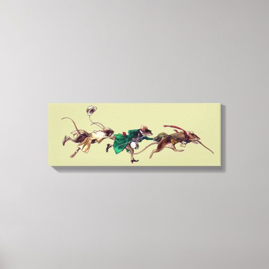 3つの盲目のネズミ キャンバスプリント (正面)